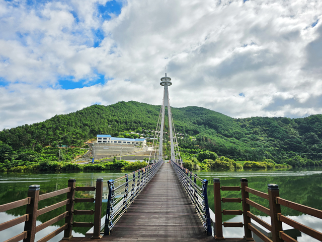 지리산 호수공원 구만저수지 둘레길과 백의종군로