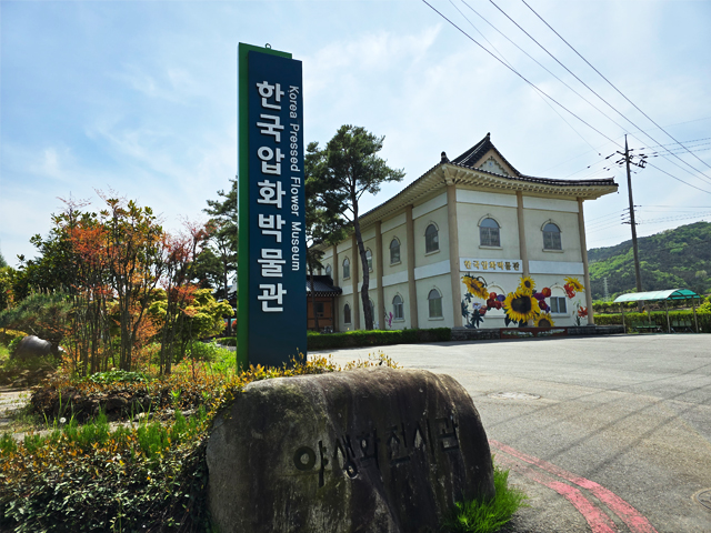 꽃비가 내리는 한국압화박물관